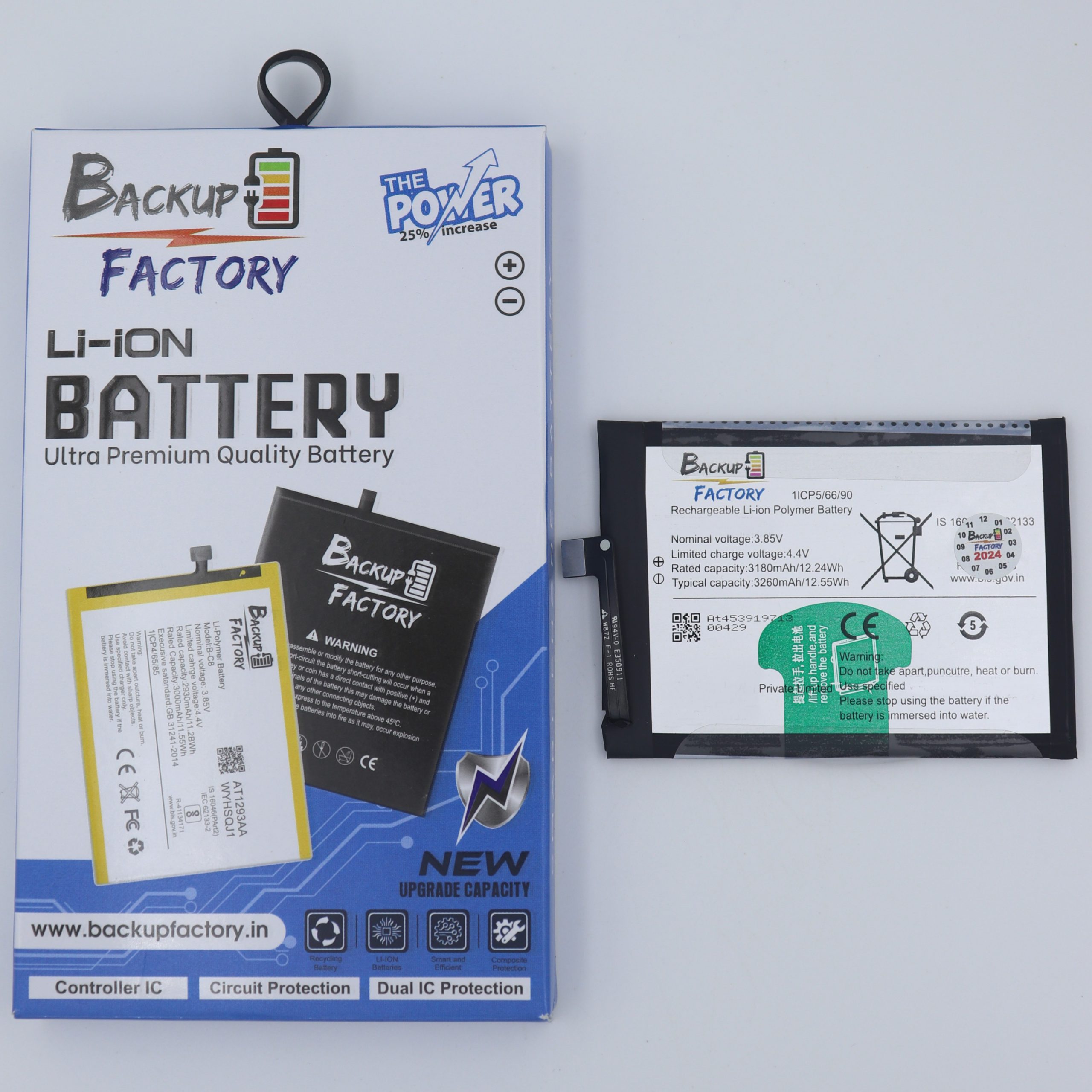 Backup Factory® Mobile Battery For Vivo V9, 1723 With 6 Months Warranty