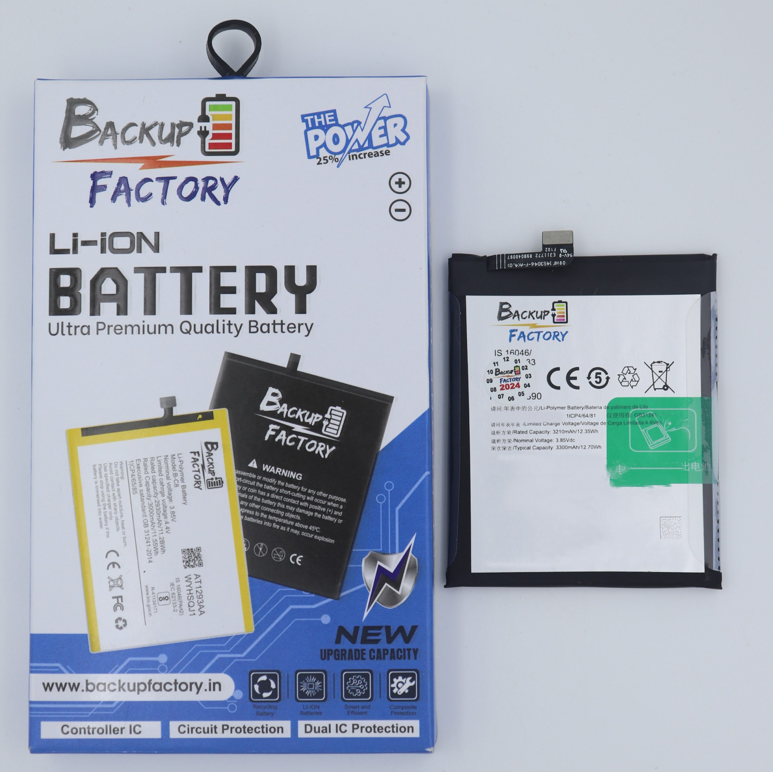 Backup Factory® Mobile Battery For OnePlus 5T, A5010 With 6 Months Warranty