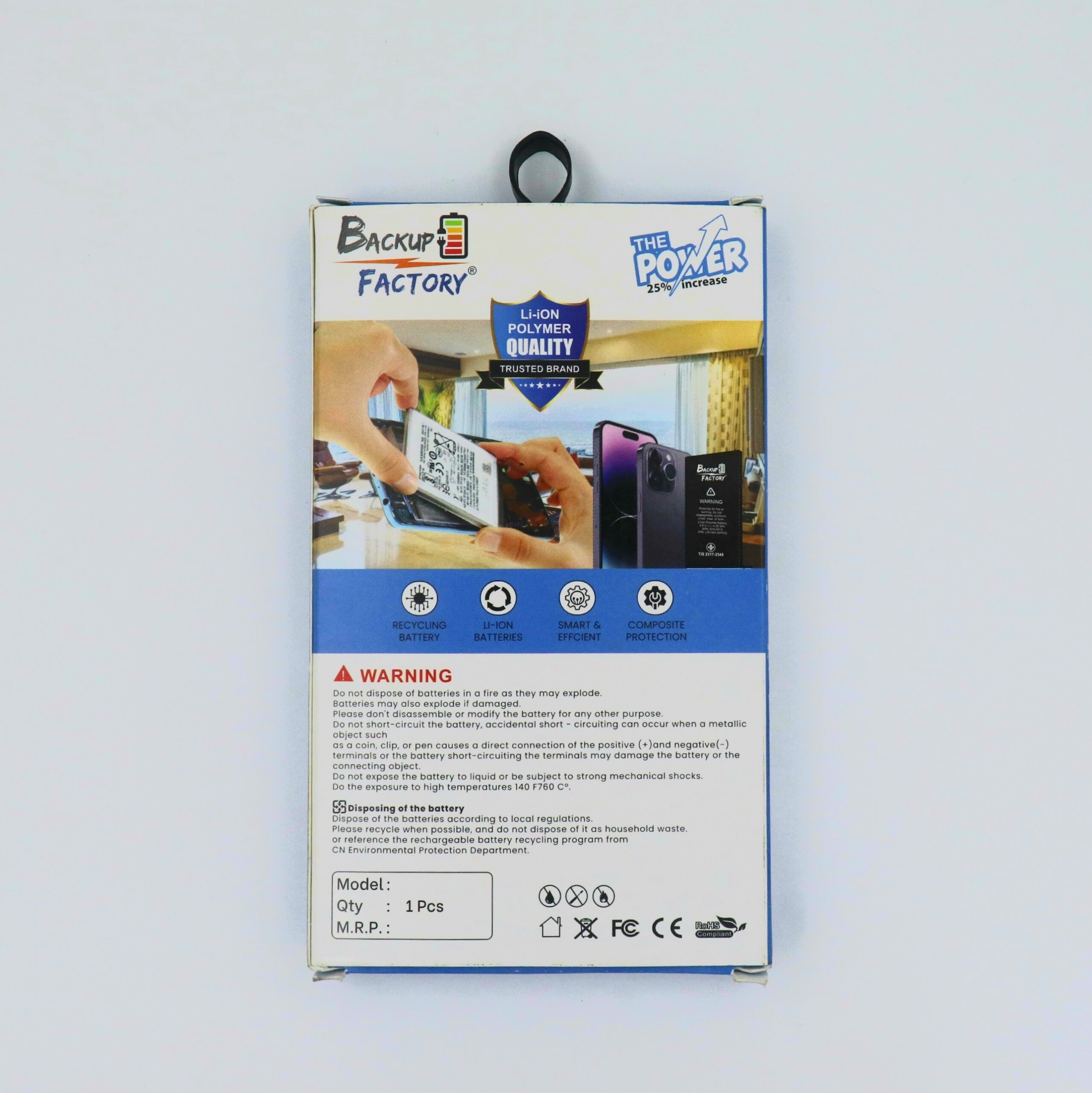 Backup Factory® Mobile Battery For Vivo Y3s (2021), V2044 With 6 Months Warranty - Image 5