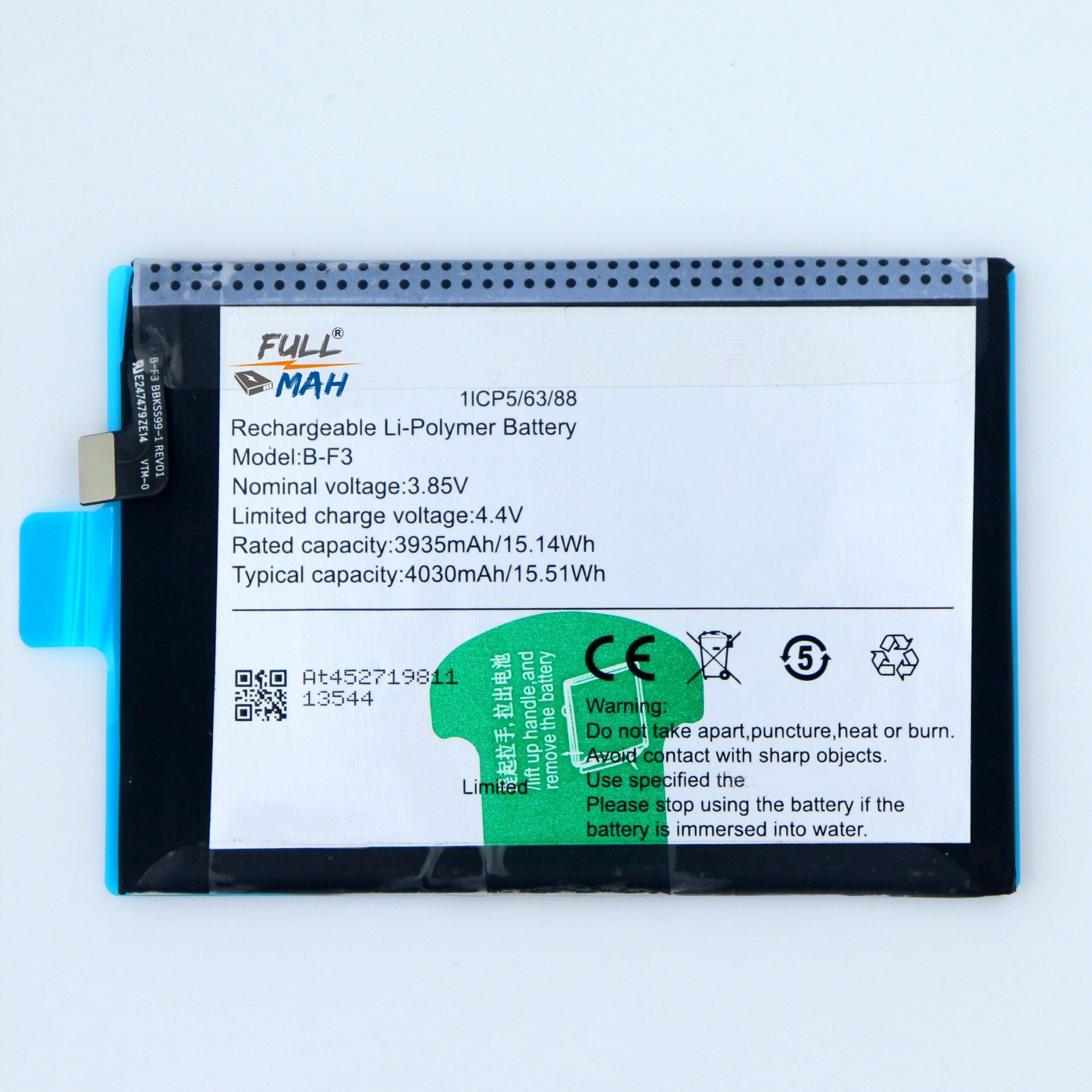 Full MAH® Mobile Battery For Vivo B-F3 With 6 Months Warranty