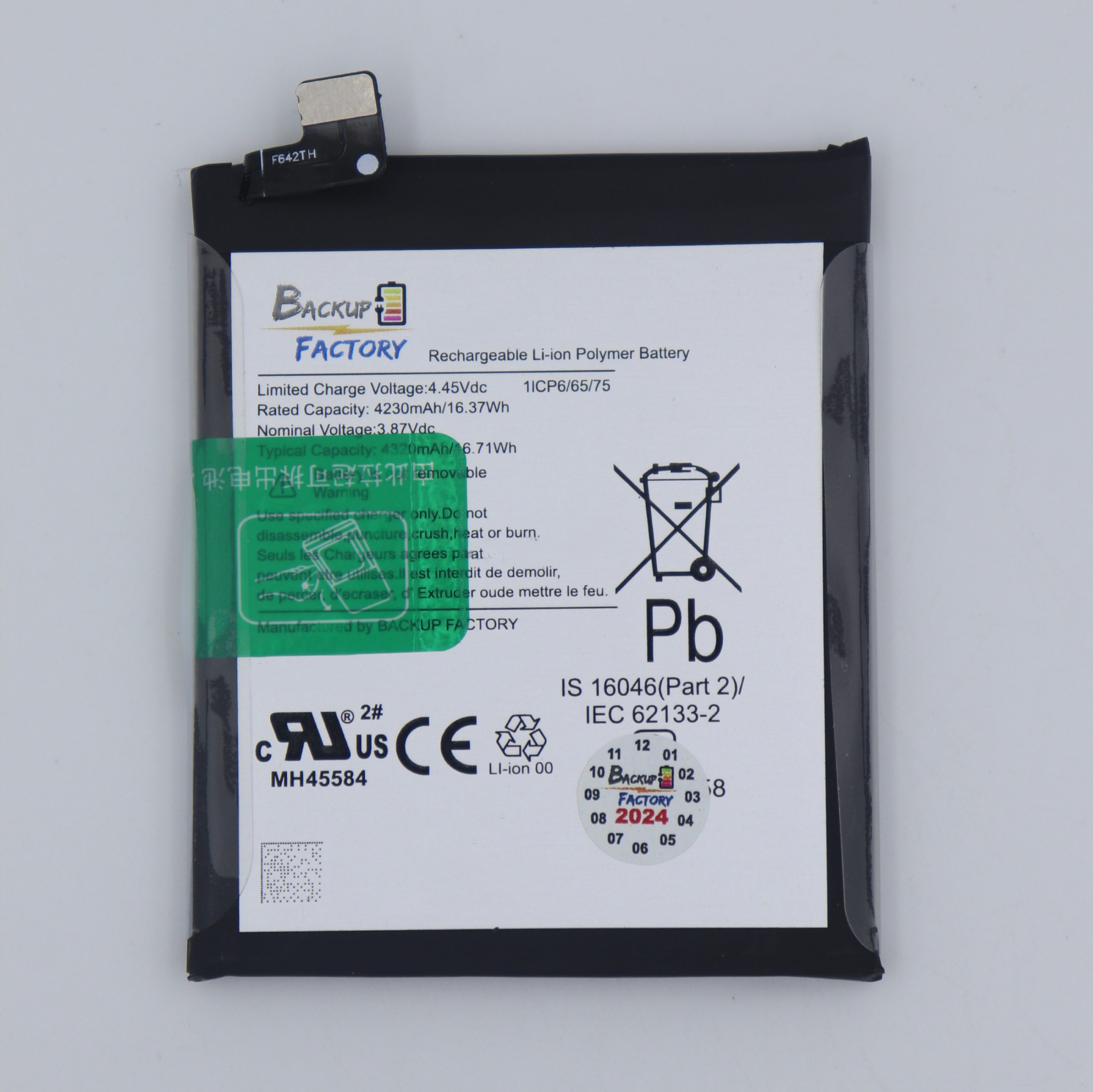 Backup Factory® Mobile Battery For OnePlus 8, IN2013, IN2017, IN2010, IN2019 With 6 Months Warranty - Image 2