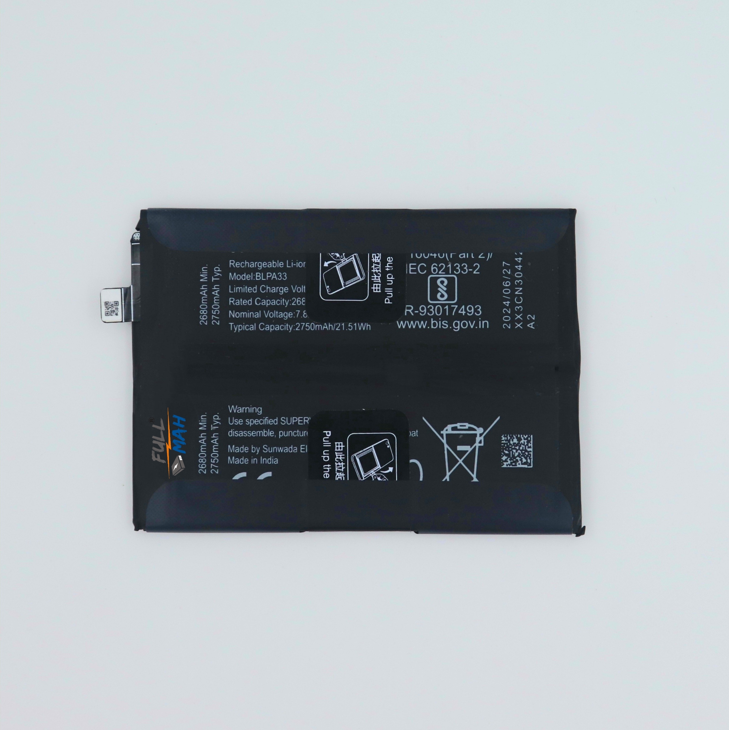 Backup Factory® Mobile Battery For OnePlus BLPA33 With 6 Months Warranty - Image 3