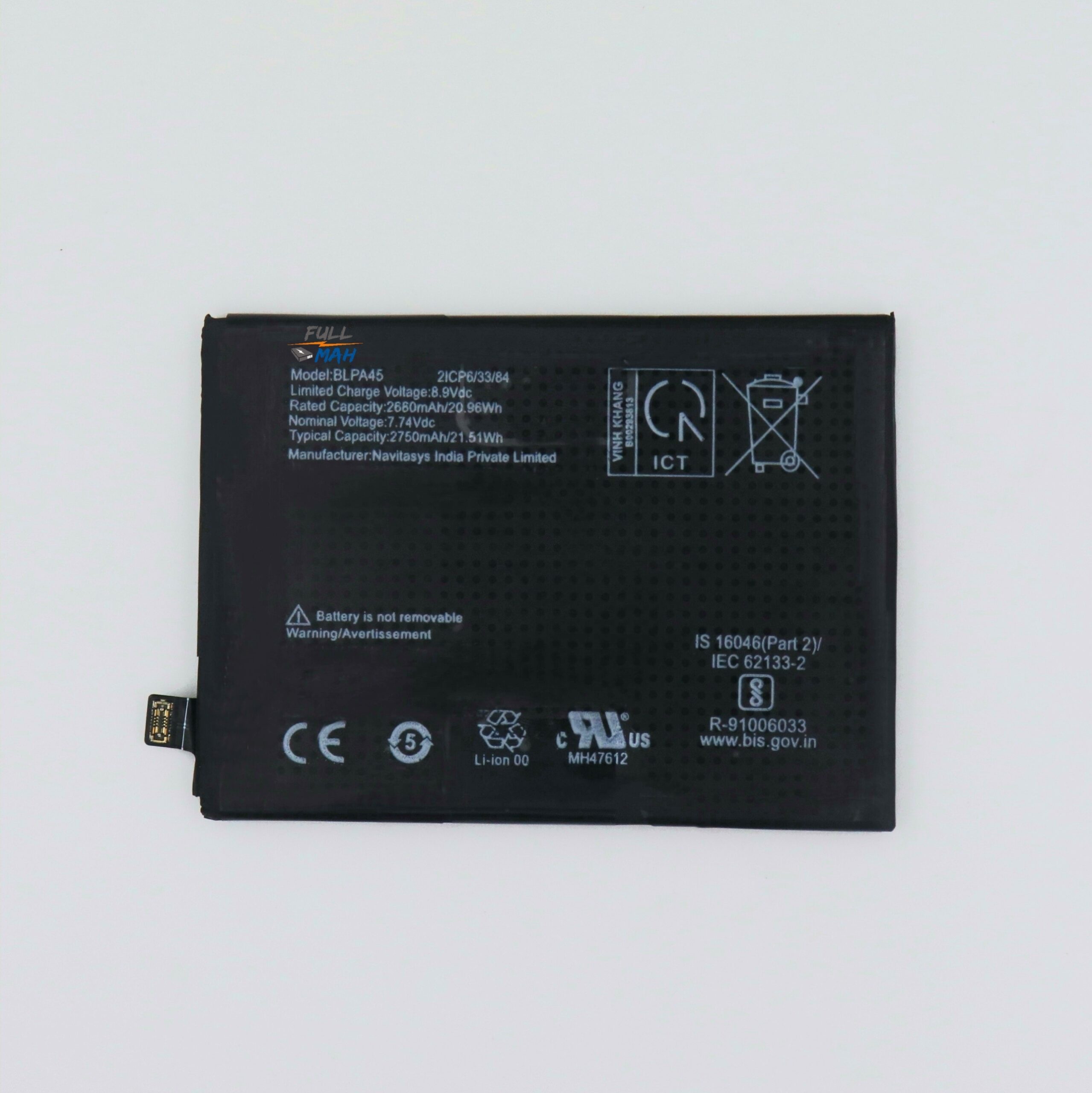 Backup Factory® Mobile Battery For OnePlus BLPA45 With 6 Months Warranty